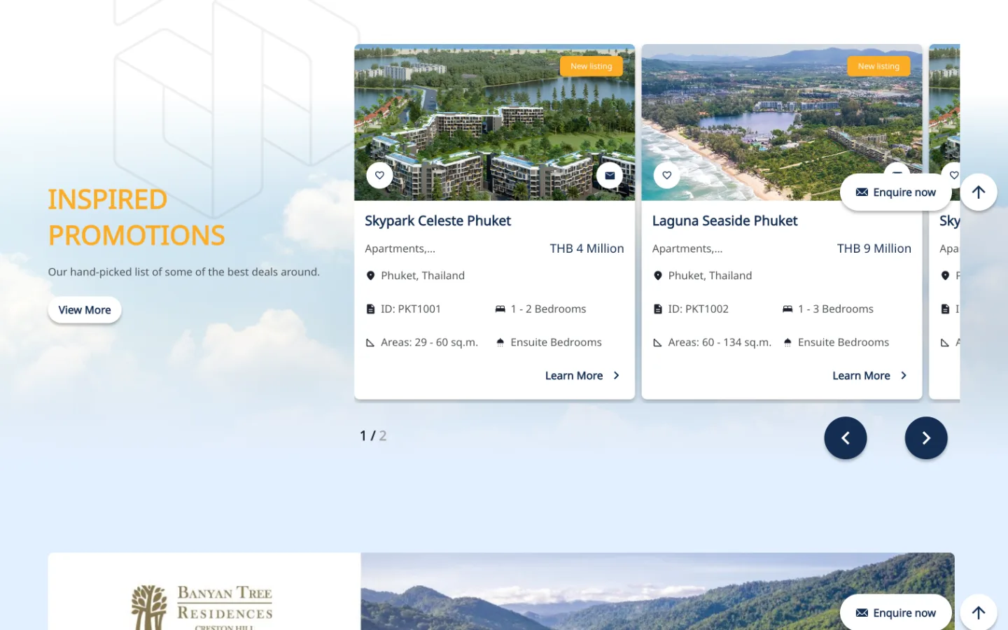 Banyan Tree property website, Banyan Tree