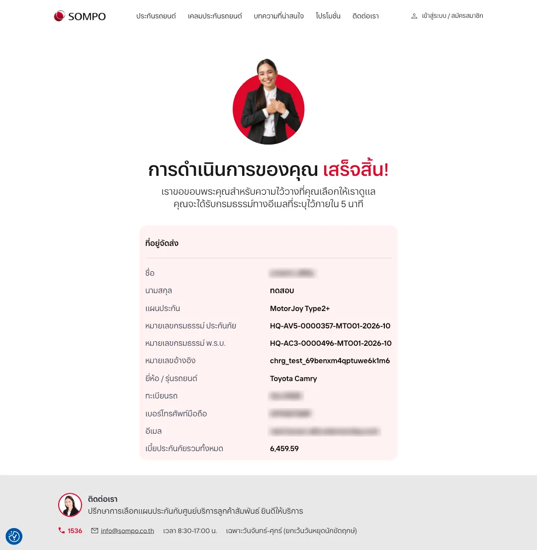 Sompo MotorJoy, Sompo Insurance (Thailand) PCL
